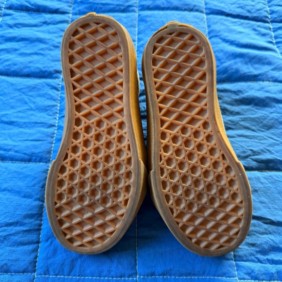 Kid’s Grey Velcro Vans - Picture 2 of 3